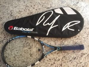 BABOLAT Pure DRIVE Roddick Signature Cortex Tennis Racquet with cover:  4 3/8