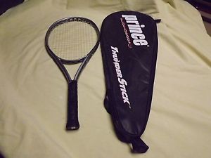 Prince O3 Speedport Silver OS 118 head 4 3/8 grip Tennis Racquet With Case