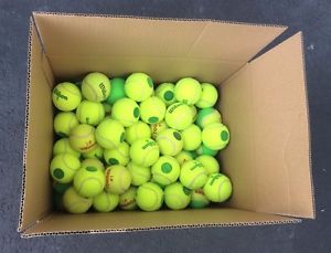 100 used "Green Ball" low compression tennis balls