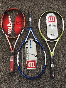3 Wilson Tennis Rackets (new)