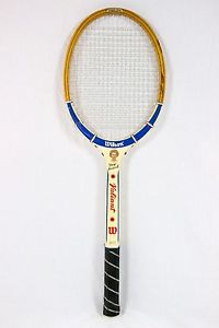 Vintage Wilson Mary Hardwick Tennis Racquet Wood Strata Bow Valiant