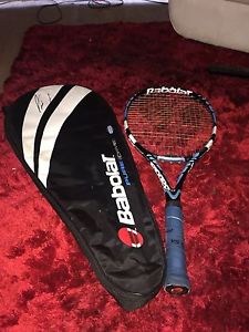 Signed Case!! Babolat Pure Drive Cortex Oversize 107 head 4 3/8 Tennis Racquet