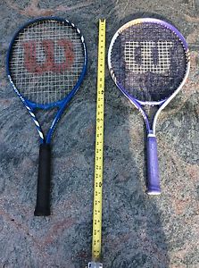 wilson tennis racquet lot of 2