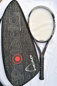Head Protector MidPlus (102 sq.in.) Tennis Racket & Cover, New Grip 4-3/8", NICE