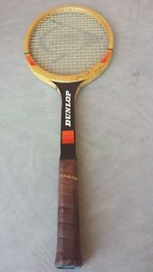 Dunlop John McEnroe Signature Wooden Tennis Racket In Very Good Condition