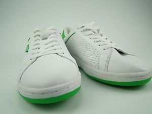 Prince Classic Mens Lace Up Tennis Trainers Shoes White/Green