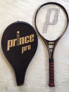 New! Genuine Vintage 1983 Prince Pro Tennis Racquet 4 3/8" Grip with Cover