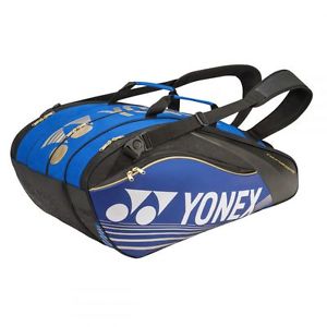 Yonex Pro Raqueta Bolsa 9 Bolso de tenis azul nuevo