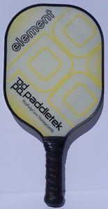 Yellow Element Pickleball Paddle Element 5 yr - Lifetime warranty new design