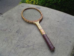 Vintage Wilson Jack Kramer Net Star Strata Bow Wood Tennis Racquet 4