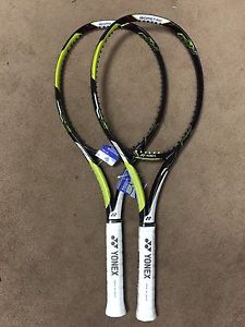 2 X NEW YONEX Ezone Ai 100 (16x19) Tennis Racquet Unstrung Size 4 1/4"