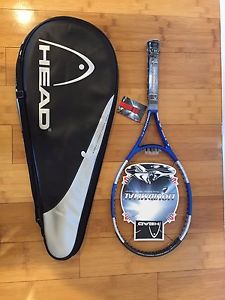 Head Liquidmetal. 4 Int, 4 3/8, Tennis Racquet and carrying case