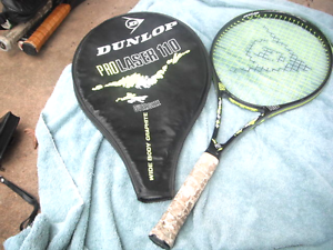 Dunlop Prolaser 110 Oversize Wide Body Tennis Racquet Racket With Zip Cover