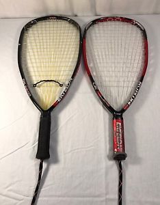 2 Ektelon racquetball racquet (black and red)(silver black) Red2700 And Dpr2500