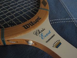 Vintage Wilson Chris Evert Tournament Wood Tennis Racquet