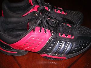 ADIDAS MENS BARRICADE 6.0 ANDY MURRAY BLACK RED CHROME SIZE US SIZE 12.5 EXCELLT