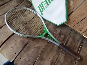 Vintage Prince Aluminum Tennis Racket 4 3/8 W/Cover