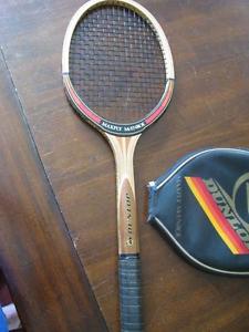 Beautiful Wooden Dunlop Maxply McEnroe Tennis Racket Light 4 5/8 Great Shape #TW
