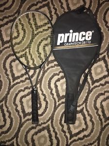 Prince GraphTech DB 110 Tennis Racket  NO.4 4 1/2 & Full Lenght Carry Case USED