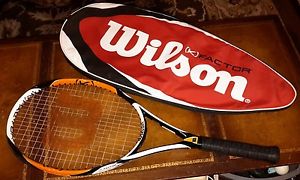 Wilson K Factor Zen Team Tennis Racquet 4 1/4 103" (K)Arophite Black + case