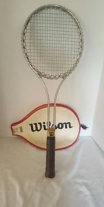 Vintage T2000 Wilson Tennis Racket Racquet Steel - Made in USA