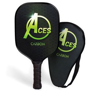 2017 ACES Elite 3K Carbon Fiber Pickleball Paddle BUNDLE with BONUS Paddle Carry