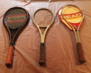 Set of 3 AMF Head Tennis Racquets with 2 Original Covers