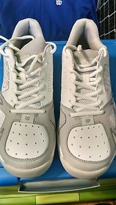 WILSON "Rush Open 2.0" Men's Tennis Shoes- US Size 10 White/Steel Gray/Cool Grey