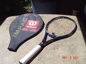 Wilson Hammer 7.4 Graphite Tennis Racquet 95 SI Head  4 1/2" Grip w Pro Overwrap