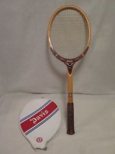 TA Davis Hi-Point wood tennis racquet