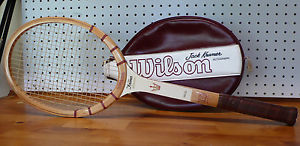 Vintage WILSON JACK KRAMER AUTOGRAPH Speed-Flex Wood Tennis Racquet & Cover, USA