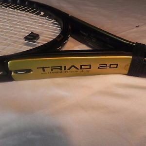 Wilson Triad 2.0 Tennis Racket, Pre-owned, 125 Sq.in Head, Grip, 4 3/8.