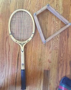Coronet Wooden Tennis Racquet & Frame Tad Davis MINT 4 1/2 L