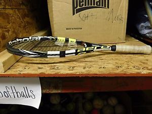 Babolat Aeropro Drive Jr 25 White Yellow And Black Tennis Racquet Pre-owned