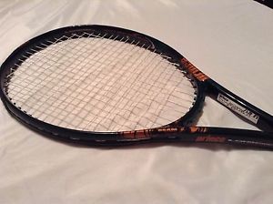PRINCE THUNDERSTORM OS TENNIS RACQUET *NEW SYN 17 STRINGS AND NEW GRIP* NICE!!