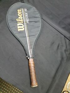 Vintage Wilson Prestige 110 Graphite Composite Largehead Racket W/Cover