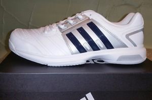 NEW Adidas Men's Barricade Approach STR White/ Black Tennis Sneakers  Size 9.5