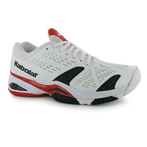 Babolat SFX All Court Tennis Shoes Mens White/Red Trainers Sneakers