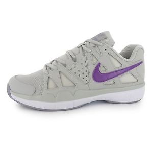 Nike Air Vapor Advantage Tennis Shoes Womens Silver/Purple Trainers Sneakers