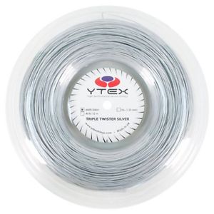 YTEX TRIPLE TWISTER SILVER 16L (1.25 mm)  660 ft  - tennis racquet string reel