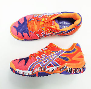 ASICS GEL RESOLUTION 5 Orange/Purple - tennis women shoes sneakers - Reg $140