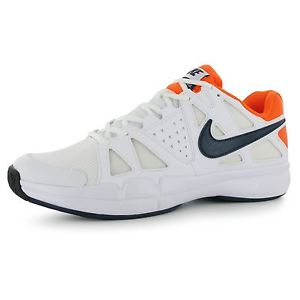 Nike Air Vapor Advantage Tennis Shoes Mens White/Navy/Orange Trainers Sneakers