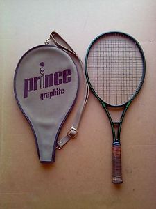 Prince Graphite Oversize Tennis Racket with its Cover Early Grommet-less Version