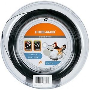 HEAD SONIC PRO 17 - black tennis racquet string REEL 660' 200M - Reg $180