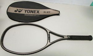 Vintage 1980's Yonex R-27 Tennis Racquet - Unstrung With Head Cover
