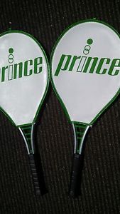 Prince Tennis Aluminum Racquets w/ Covers 2 Total