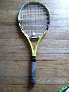 Babolat Elliptic Geometry Graphite Tennis Racquet Used Condition Yellow Black