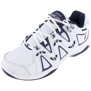 Prince QT Scream 4 Clay Court Men's Tennis Shoes - White/Navy/Silver - Reg $84