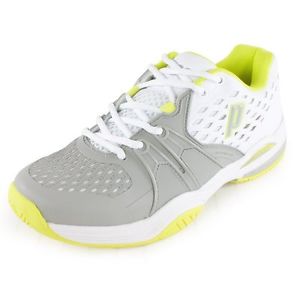 Prince Warrior Women's Tennis Shoes - White/Grey/Citron - Auth Dealer - Reg $119