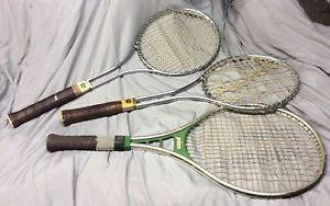 10 vintage wood tennis rackets 3 metal T2000 RID KAVER AUSTRALIAN PRINCE